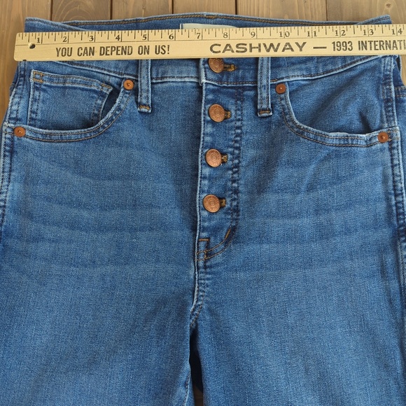 Madewell 10” High Rise Skinny Button Fly Jeans - Picture 8 of 13